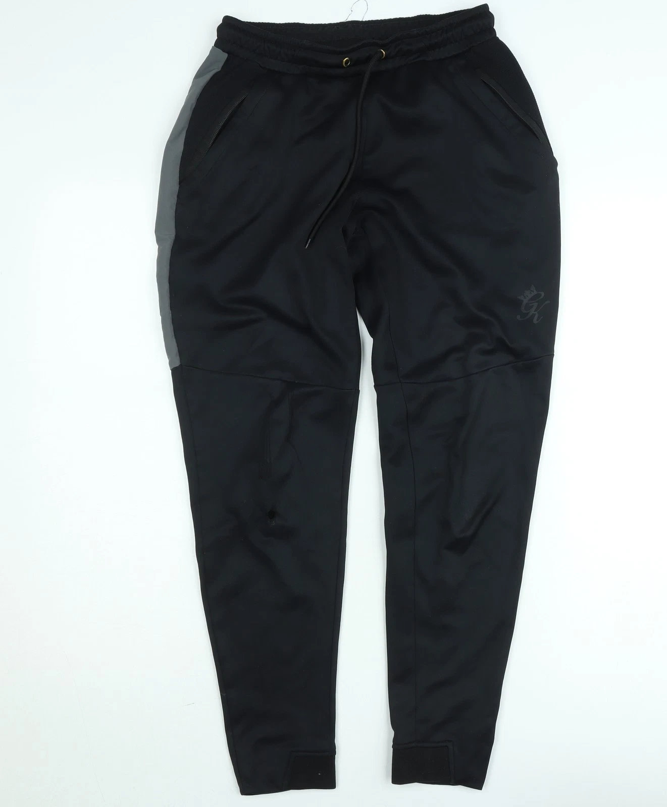 Gym King Men's Black Slim Fit Jogger Trousers Size M