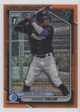 2024 Bowman Chrome Mega Box Orange Mojo Refractor /25 Andres Valor #BCP-196 19fe