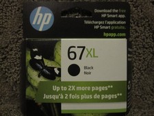 HP 3YM57AN Black Ink Cartridge Genuine OEM NEW # 67 67XL NOV/2026