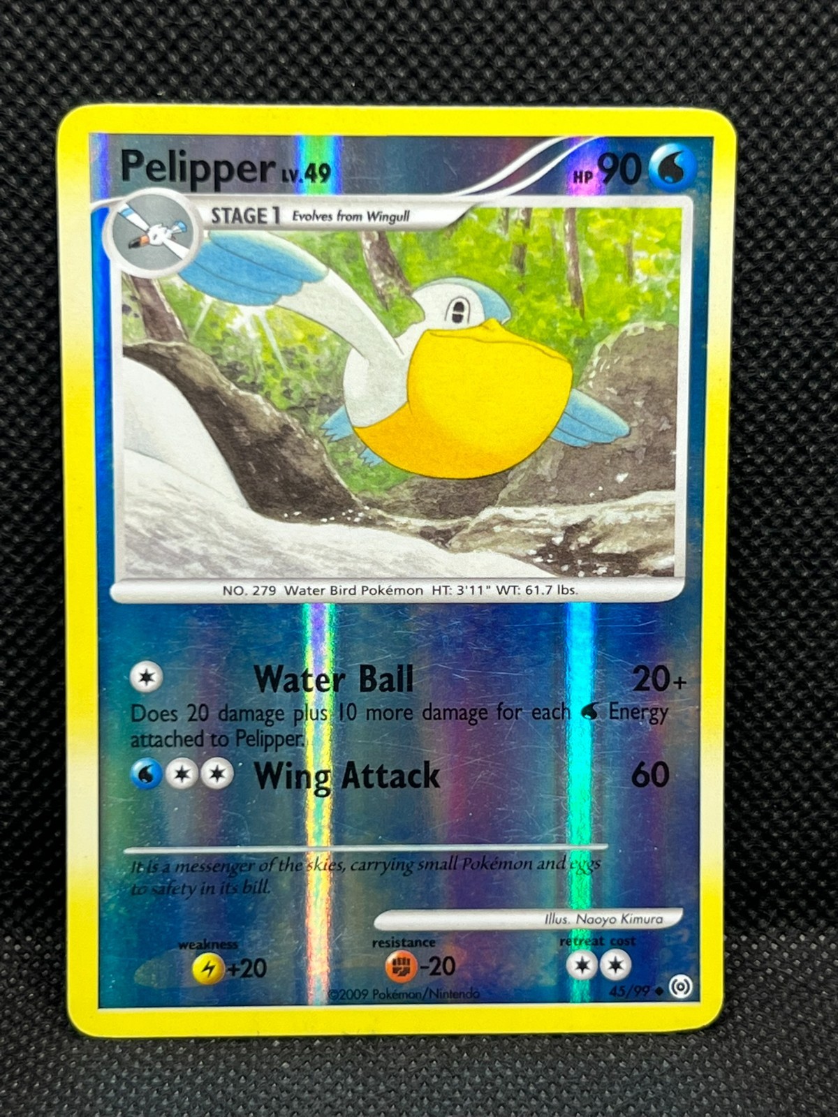 Pokémon Tcg Pelipper 45/99 Reverse Holo Platinum Arceus