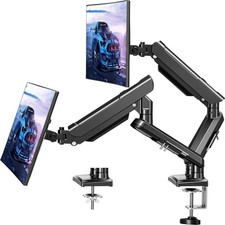 Dual Monitor Desk Mount, 13-32 inch Adjustable Gas Spring Monitor Arm, Comput...