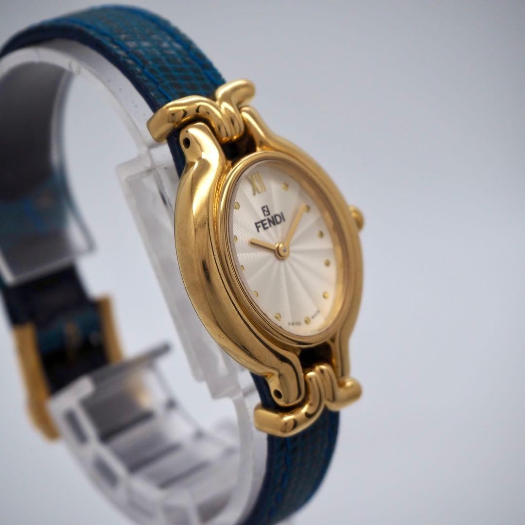 FENDI Watch with Box 640L Chameleon Gold Oval Fendi,18962 thumbnail 9