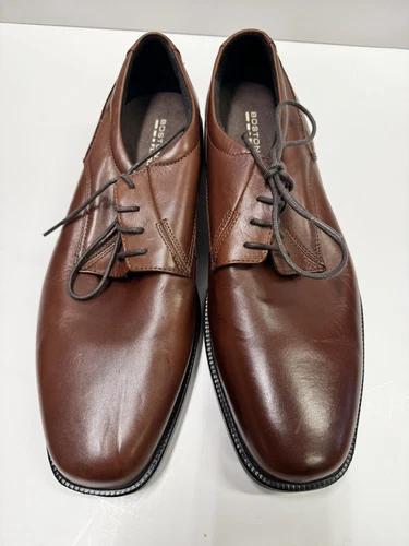 CLARKS Scarpe eleganti uomo Bostonian marroni pelle morbida taglia US 13 M 25816 nuove senza scatola