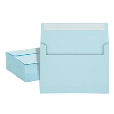 200 Pack A7 Envelopes For Invitations Wedding Announcement, 5 1/4 X 7 ¼, Blue