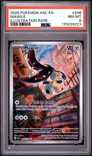 Mawile graded PSA 8 for sale on eBay