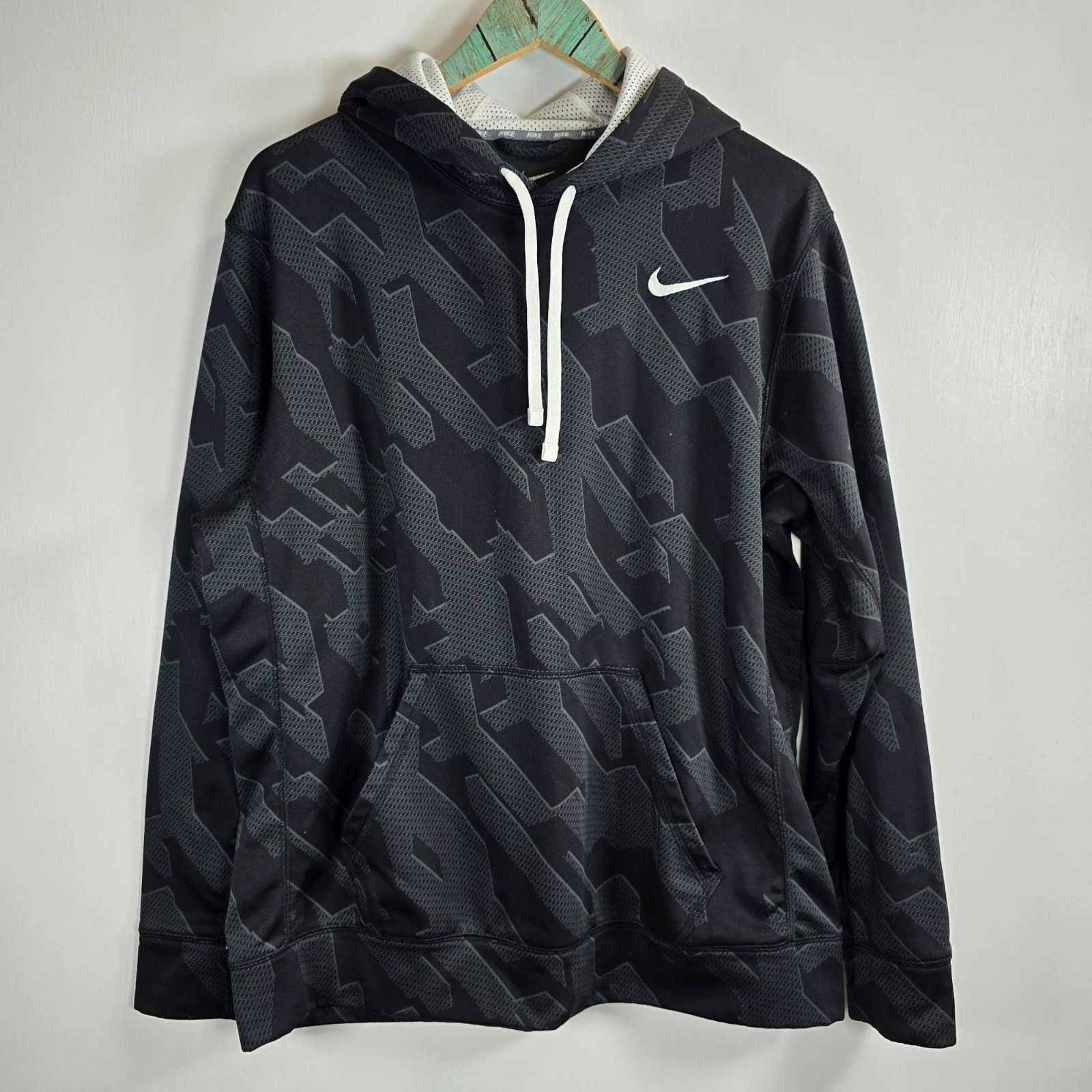 Nike Therma-Fit KO Knockout Training Hoodie Sweatshirt Pullover, 655464-010, L