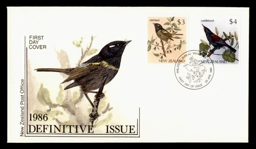 DR WHO 1986 NEW ZEALAND FDC BIRD COMBO $4 M76569