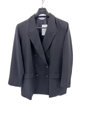 Studio Untold Damen Blazer schwarz Gr. 50/52 Loose Fit Doppelreihig
