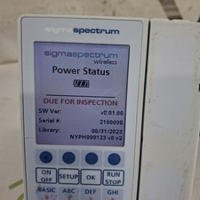 Baxter Sigma Spectrum 8.01.00 w/o Battery Infusion Pump