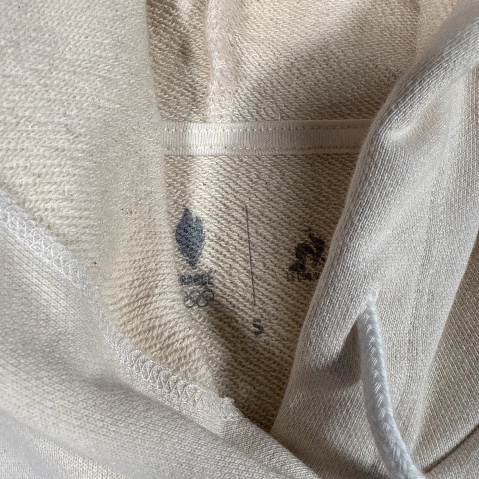 Le Coq Sportif Hoodie 2024 Olympics France Beige Women’s Size Small - Image 2 of 4