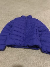 The Children's Place Girls Purple Puffer Jacket Quilted Zip L 10/12