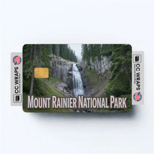 2PK Mount Rainier National Park Credit Card Vinyl Skin Decal