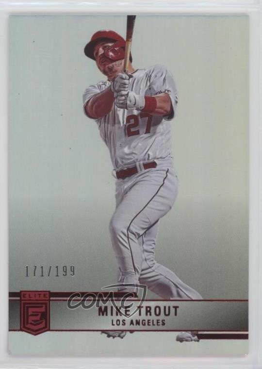 2022 Panini Chronicles Elite Red 171/199 Mike Trout #44 o7m