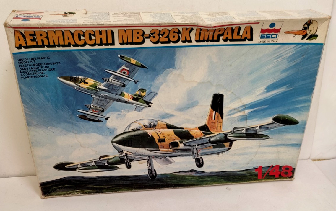 ESCI USATO 1:48 KIT AEREO AERMACCHI MB-326 K IMPALA FUORI PRODUZIONE ART 4060