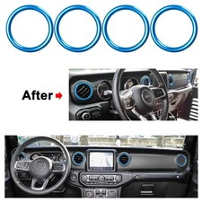 Air Condition Vent Ring Cover For Jeep Wrangler Jl Gladiator Jt Accessories Trim