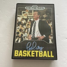 Pat Riley's Basketball (Sega Genesis, 1990) Complete In Box- Tested