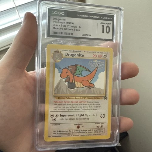 Pokemon Dragonite WB Movie Black Star Promo #5 CGC 10