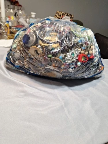 Vintage to Modern costume jewelry grab-bag lot #2, 16 pounds