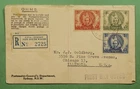 DR WHO 1946 AUSTRALIA FDC QUEENSLAND ANIV COMBO OHMS REGISTERED w32356