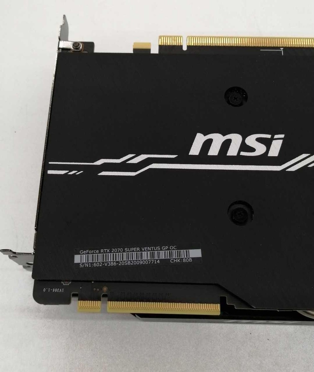 Msi Rtx 2070 Super Ventus Gp Oc Graphics Board | eBay Msi Rtx 2070 Super Ventus Gp Oc Graphics Board | eBay