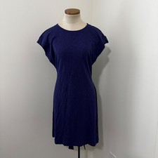 J Crew Medium Purple Knit Tie Waist Mini Dress Casual Comfortable