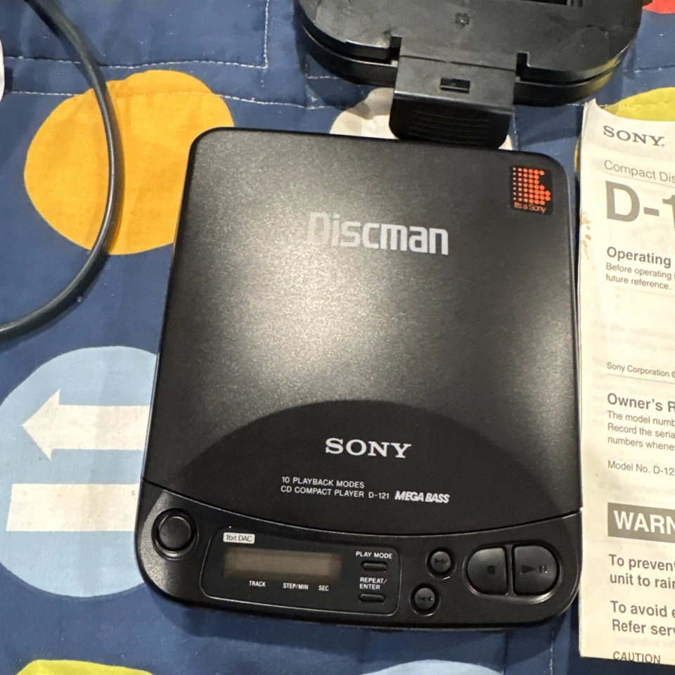 Sony Disc Man Kit Completo D121 No Probado Foto 2 de 4