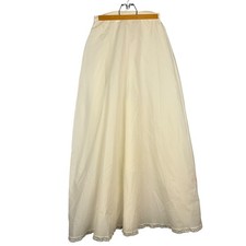 Vintage 60s Merry Modes Bridal 8 Full Slip Petticoat Skirt Lace Hem Tulle Ivory