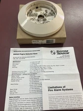 System Sensor B401B Plug-In Fire Alarm Smoke Detector Base, E-21