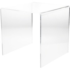 Plymor Clear Acrylic Square Display Riser, 16" H x 16" W x 16" D 3/8" thick 