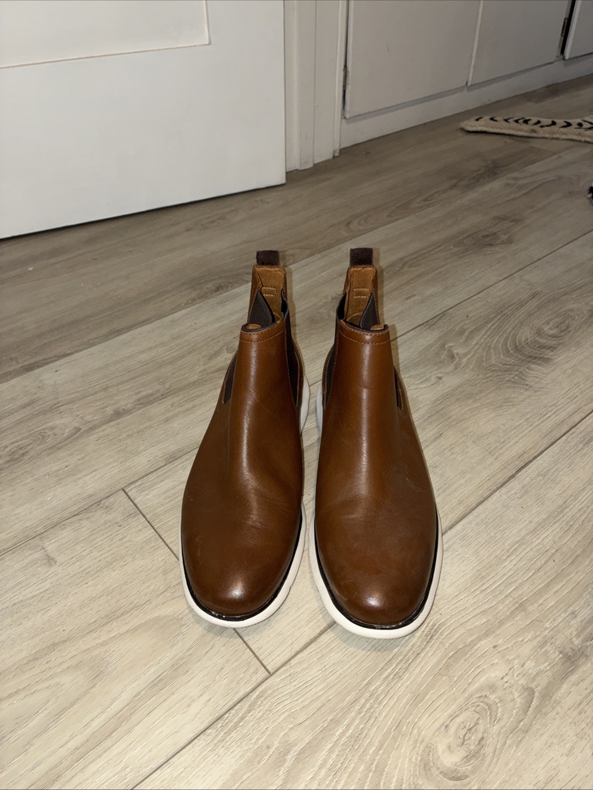 Cole Haan Men's ZERØGRAND Chelsea Waterproof Boots Brown, Size 11
