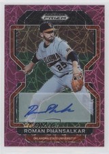 2022 Panini Prizm Draft Picks Neon Pink Velocity Roman Phansalkar Auto 06ee