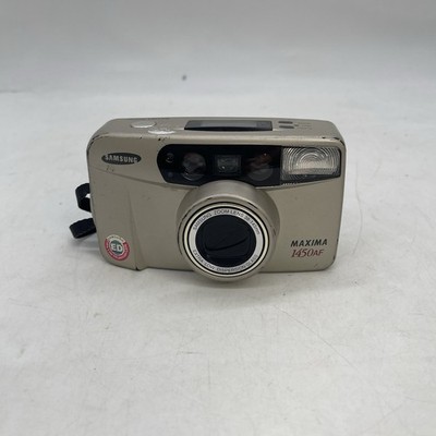 SAMSUNG Maxima 1450AF 35mm Point Shoot Film Camera Zoom Data Back Needs Battery