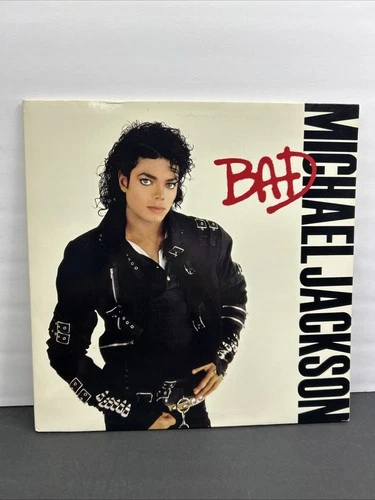 MICHAEL JACKSON BAD 1987 EPIC RECORDS LP OE40600 1st EDITION VINYL & SLEEVE EX
