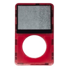Clear Red Face Plate For Apple iPod Classic 5th Gen 5.5 Front Video 30GB 60 80