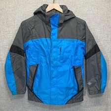 Columbia Bugaboo Interchange Boys Medium 10 12 Blue Shell Coat Jacket Youth Kids