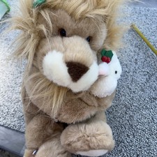 Vtg Commonwealth 16" The Lion And The Lamb 1994 Plush Stuffed Animal Christmas