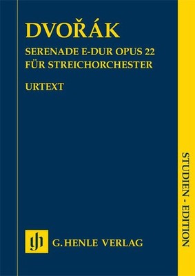 Serenade in E major op. 22 op. 22 Study score string orchestra Dvořák for String
