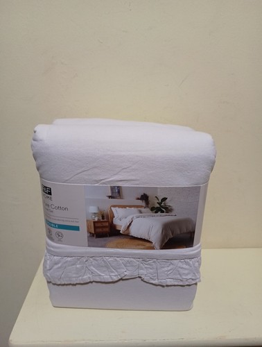 F & F HOME 100% COTTON DUVET SET - FERN, STRIPE, GREIGE - SIZES AVAILABLE - Picture 9 of 10