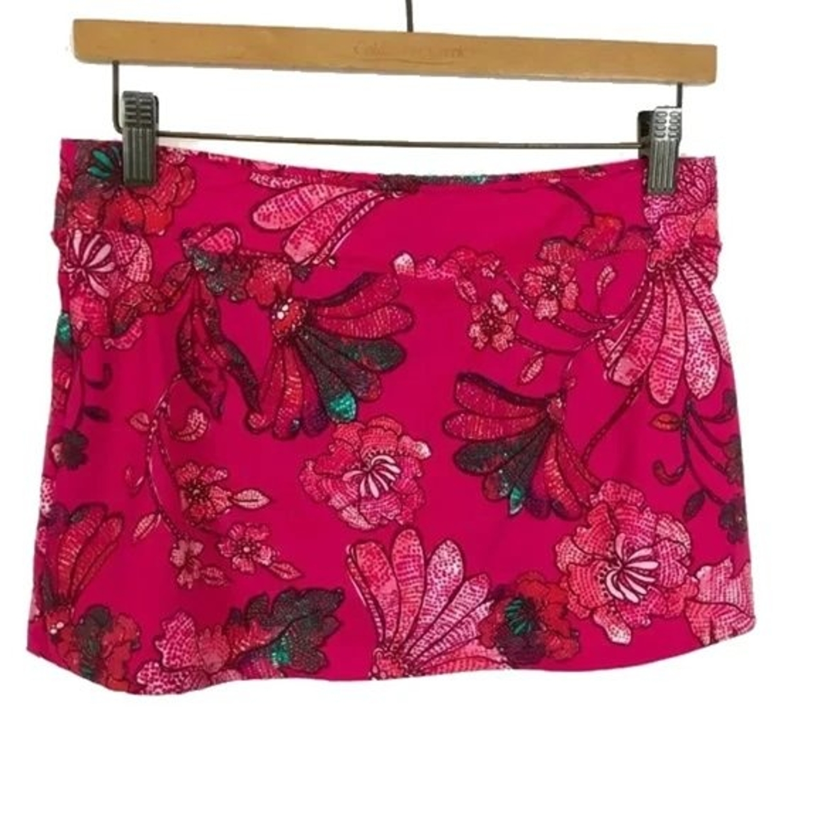 NWT Womens Size 4 Hill Fuchsia Floral Multicolor Signature Swim