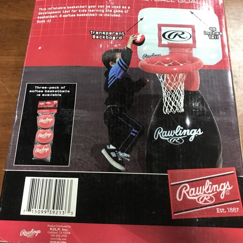 Rawlings "The Dunkster" Inflatable Basketball Goal. Softee Basketball Included. - Picture 2 of 2