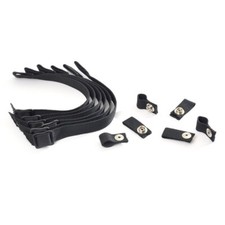 Bauer Hockey Helmet Sling Style Chin Strap  6-Pack Black Chinstrap Floater Loop