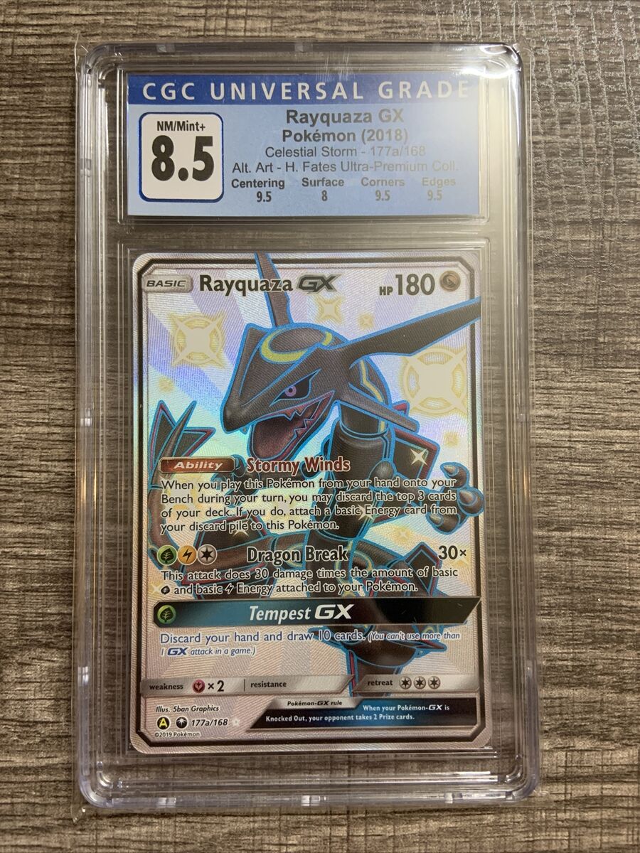 Rayquaza GX - 177a/168 Shiny Full Art Ultra Rare Promo - Hidden Fates