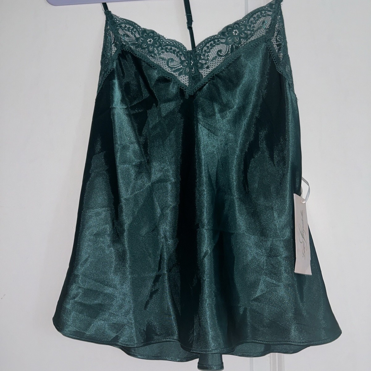 sachin and babi light blue dress TFNC Bridesmaid satin cami dress in emerald green