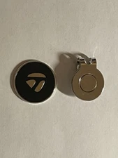 TaylorMade 1" Flat Coin Style Golf Marker W/BONUS HAT CLIP - A Great Deal!