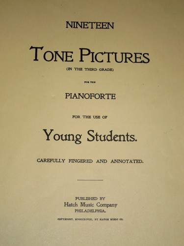Antique Nineteen Tone Pictures in the Third Grade for the Pianoforte (1898) - Picture 2 of 6