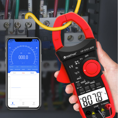 Digital Clamp Multimeter Tester AC DC Voltage RMS Amp Meter Auto Range Bluetooth