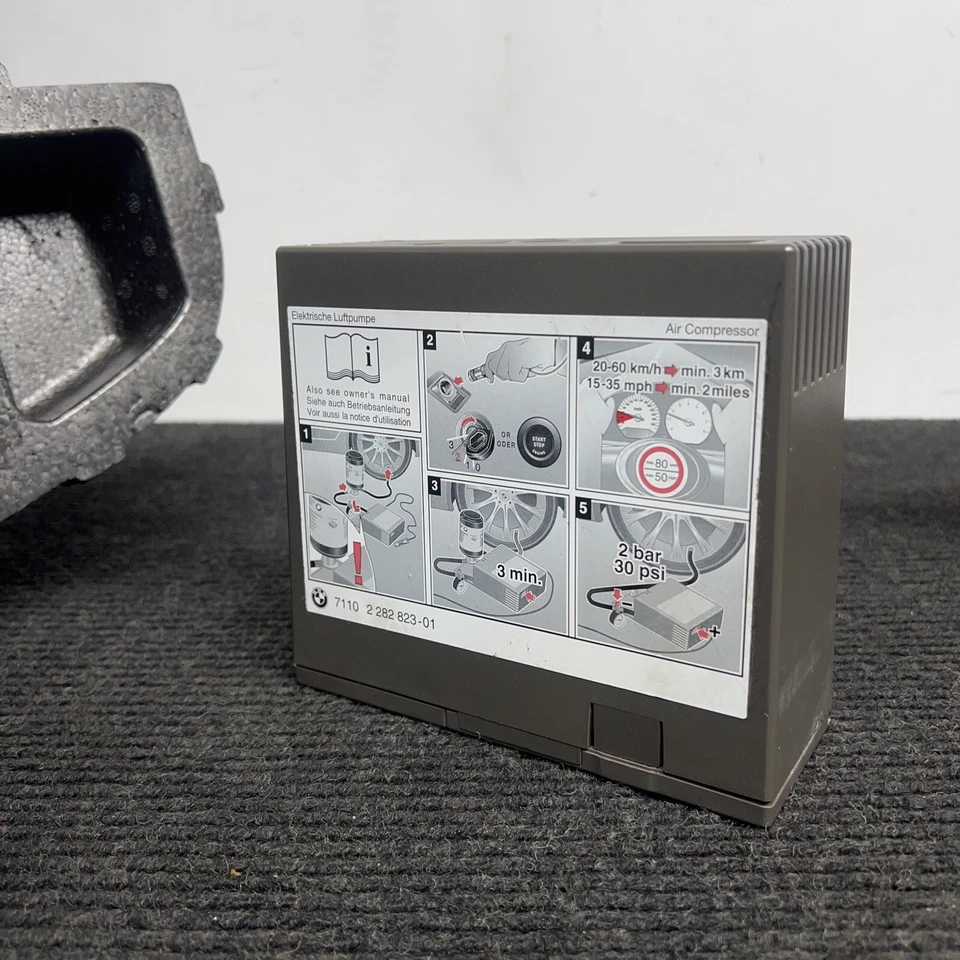 ☑️ Inflador de neumáticos de maletero BMW M3 E93 2008 2009 2010 2011 2012 2013 espuma fija plana Foto 3 de 4