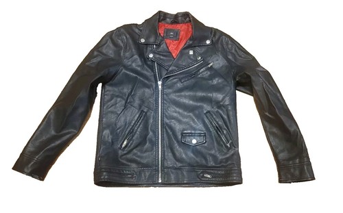 Katie Seth Faux Leather Mens Motorcycle Jacket Large | eBay