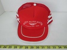 Vintage Tri-City Auto Auction Pasco WA 1991 Hat Baseball Cap Red w White D7