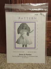 Seeley's Dollmaker Pattern Eve's Dress Panties 15.5" doll PO36